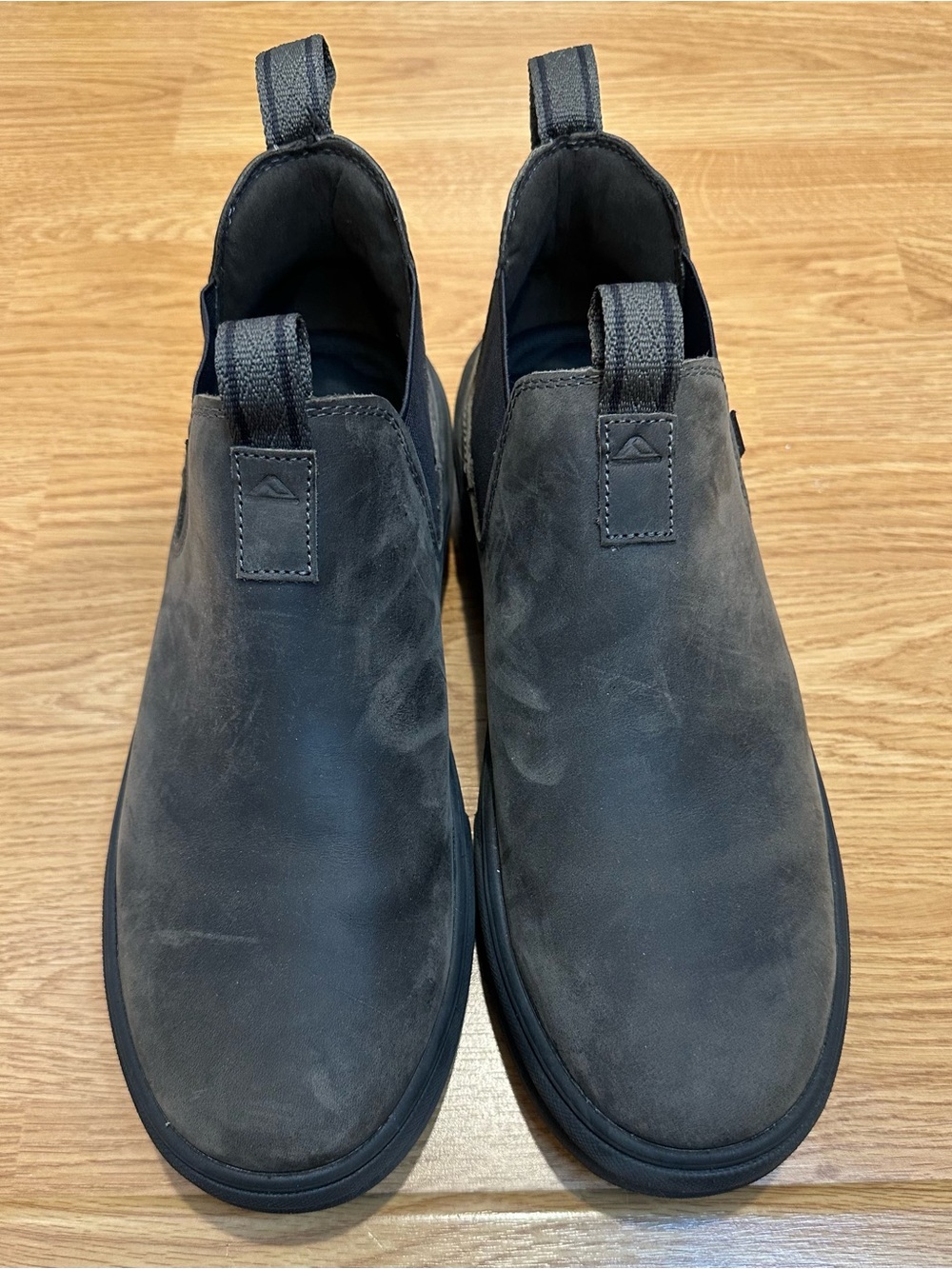 Reef Swellsole EVO Chelsea Slip-On Nubuck Leather Boots Mens 10.5 Triple Black